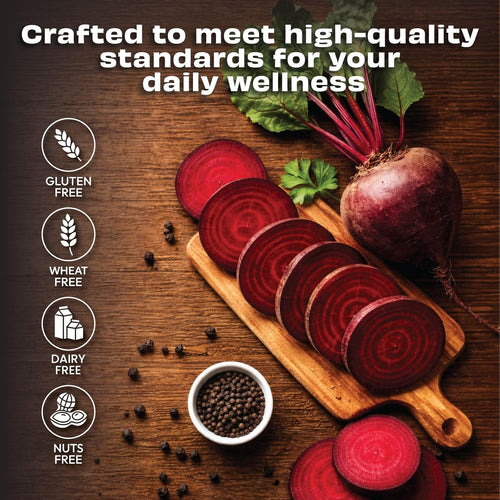 Fern & Root — Daily Flow: Organic Beet Root Complex · Circulation, Energy & Performance Support